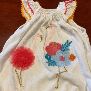 Mud Pie Kids flamingo tank top